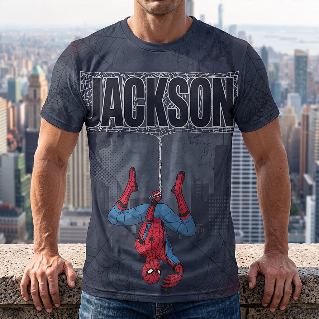 Personalized Marvel Spider-Man Web-Slinging Hero Shirt Spider-Man Merch Gift For Movie Fans - Merchluma