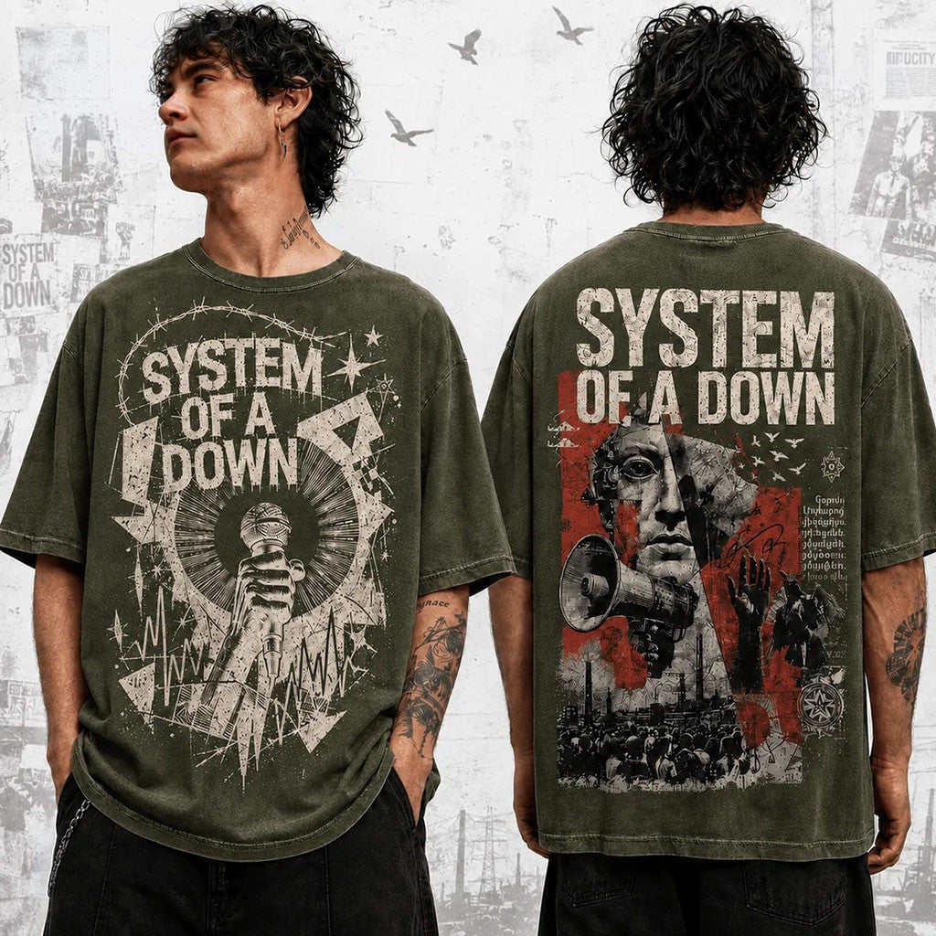 System Of A Down Alternative Metal Wash T-Shirt SOAD Merch Gifts For Brother - Merchluma
