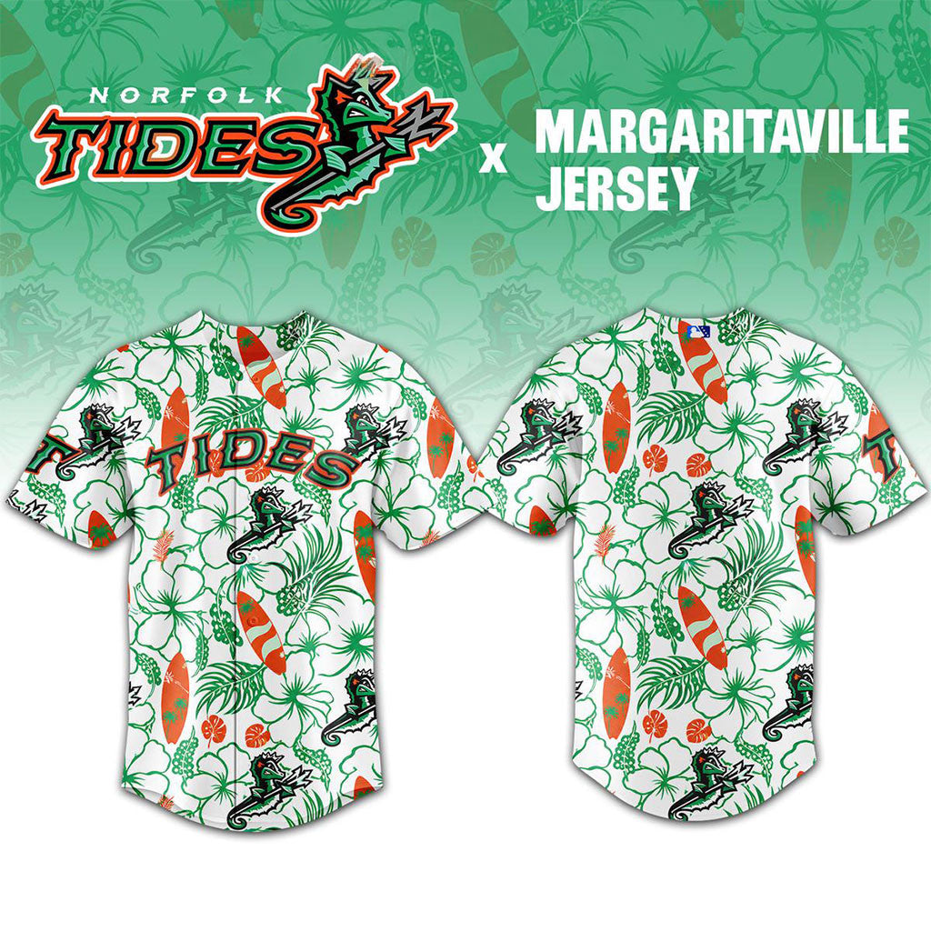 Norfolk Tides Margaritaville Night Jersey 2026 Norfolk Tides Merch Gift For Baseball Fans - Merchluma