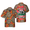 Personalized Happiness Is A Tight Threesome Hawaiian Shirt Gifts For Darts Player Tad - Merchluma