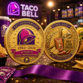 Taco Bell 64th Anniversary 1962-2026 Commemorative Gold Coin Taco Bell Merch Food Lovers Gifts - Merchluma