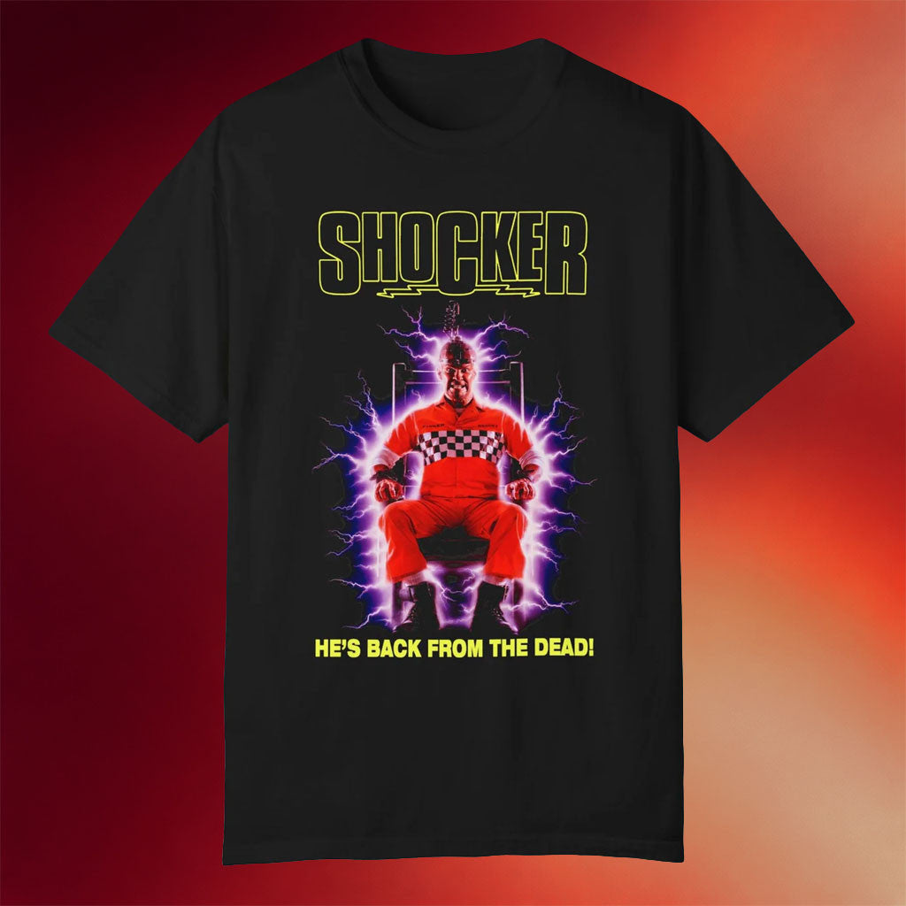 Iron Fortress Records Merch 2026 Shocker T-Shirt He's Back From The Dead Horror Movie Fan Gifts - Merchluma