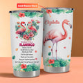 Personalized Flamingo Wisdom From A Flamingo Venture Into Life Tumbler Motivational Gifts - Merchluma