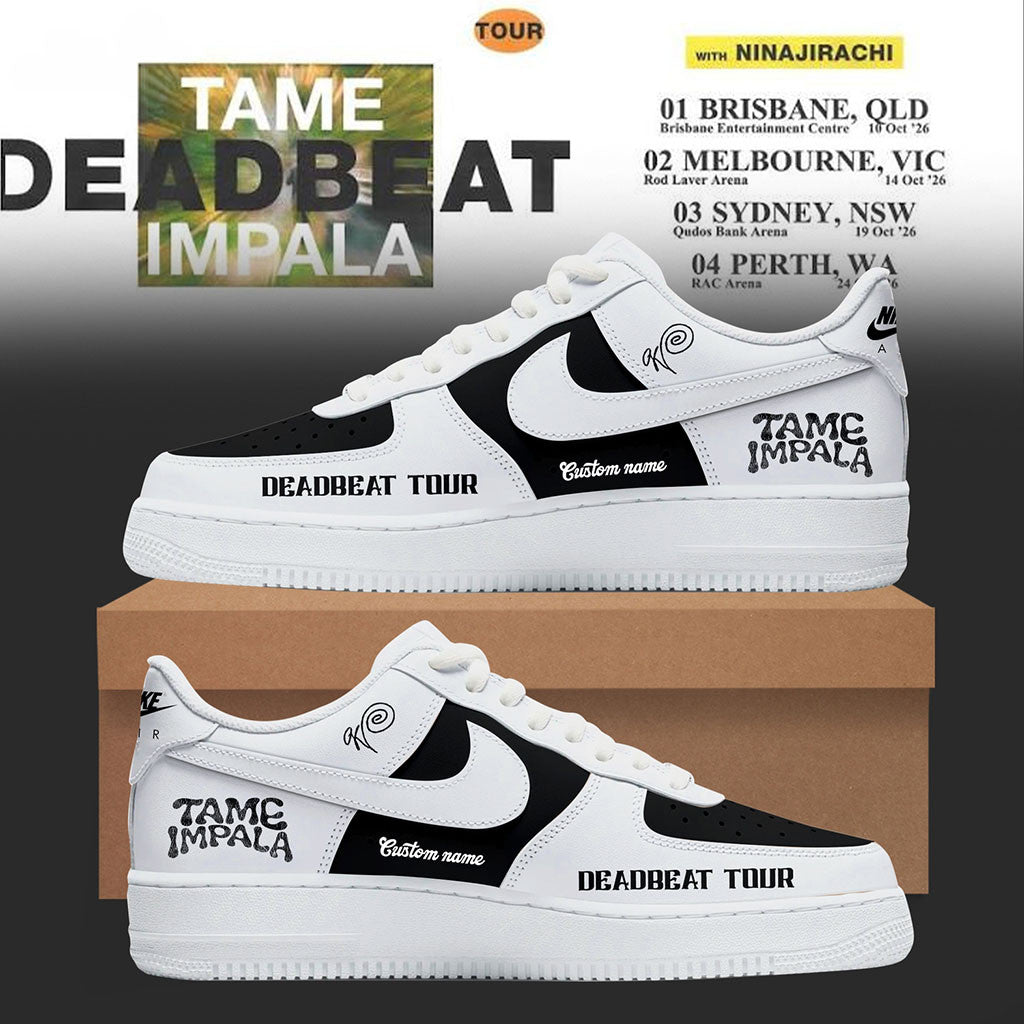 Personalized Tame Impala Deadbeat Tour Sneakers Tame Impala Merch Best Gifts For Music Lovers - Merchluma