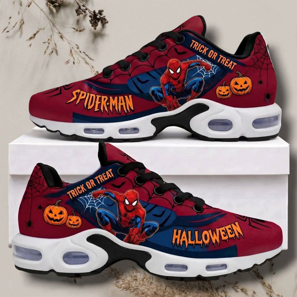 Spider-man Trick Or Treat Halloween Shoes Spider-man Merch Halloween Gifts For Him - Merchluma