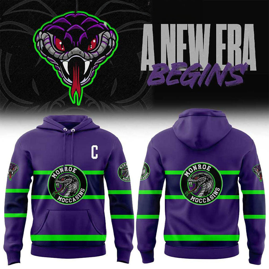 Monroe Moccasins A New Era Begins 2026 Hockey Jersey Moccasins Merch Gift For Hockey Fans - Merchluma