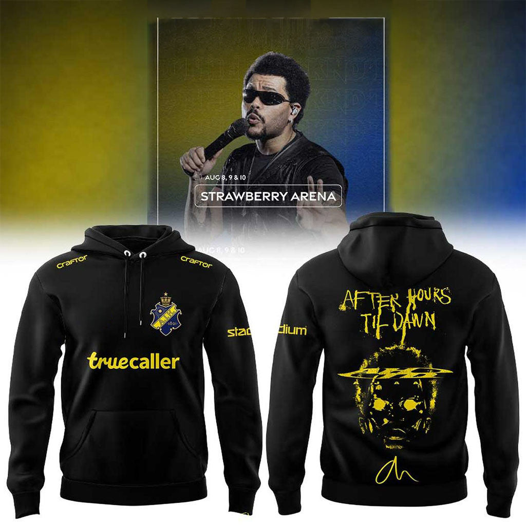 The Weeknd After Hours Til Dawn Tour 2026 x AIK Fotboll Hoodie The Weeknd Merch Fans Gifts - Merchluma