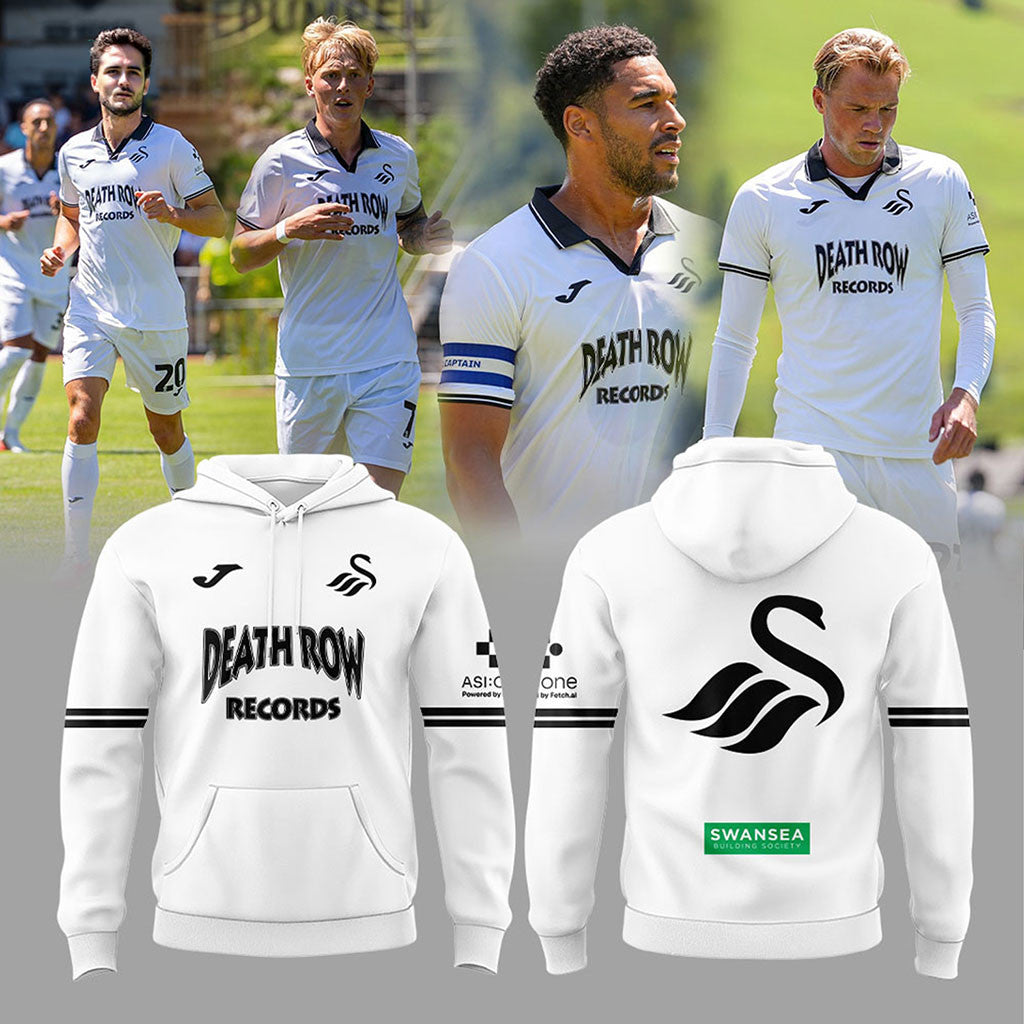 Swansea City FC Death Row Records 2026 Hoodie Swansea City AFC Merch Football Fan Gift Ideas - Merchluma
