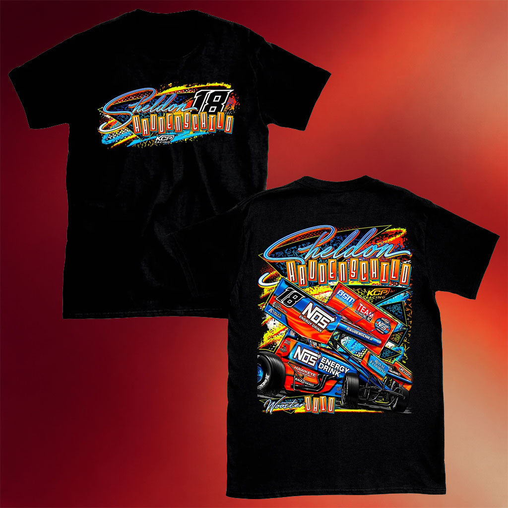 Sheldon Haudenschild Merch 2026 Car Sport Tek T-Shirt Gift For Racing Fans - Merchluma