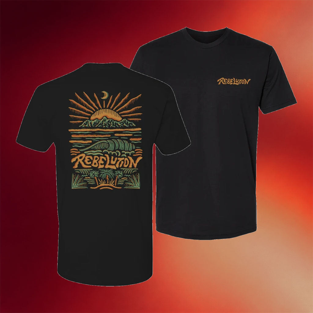 The Rebelution Merch 2026 Sunrise Wave Black T-Shirt Birthday Ideas For Brothers - Merchluma