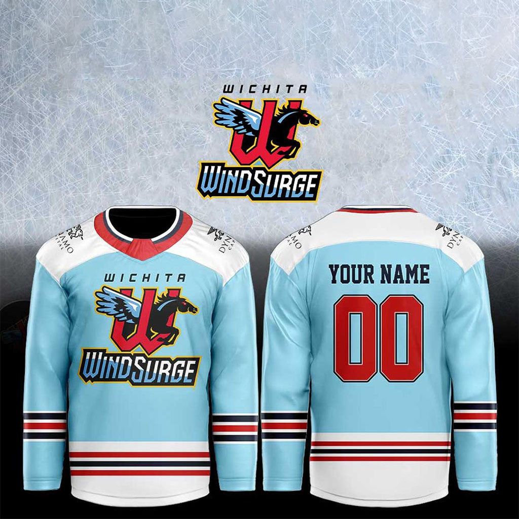 Personalized Wichita Wind Surge Our Happy Party 2026 Hockey Jersey Wichita Wind Surge Merch - Merchluma