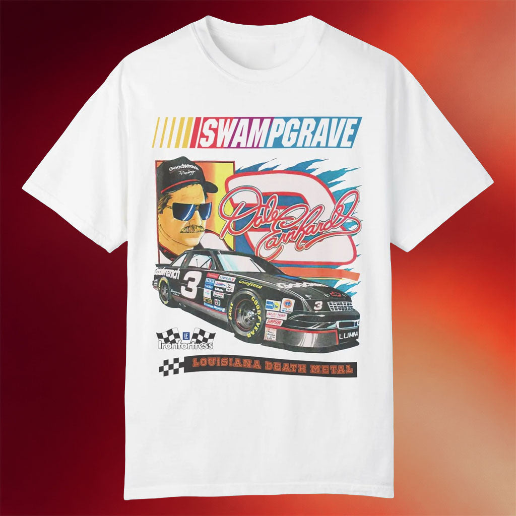 Iron Fortress Records Merch 2026 Swampgrave Nascar Rip T-Shirt Gift For Racing Fans - Merchluma