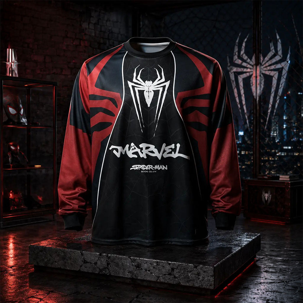 Travis Scott Cactus Jack x Spider-Man Brand New Day Long Sleeve Shirt Travis Scott Merch - Merchluma