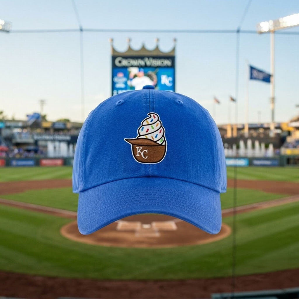 Kansas City Royals Ice Cream 2026 Hat Embroidered Cute Game Day Cap KC Royals Merch Fan Gifts - Merchluma