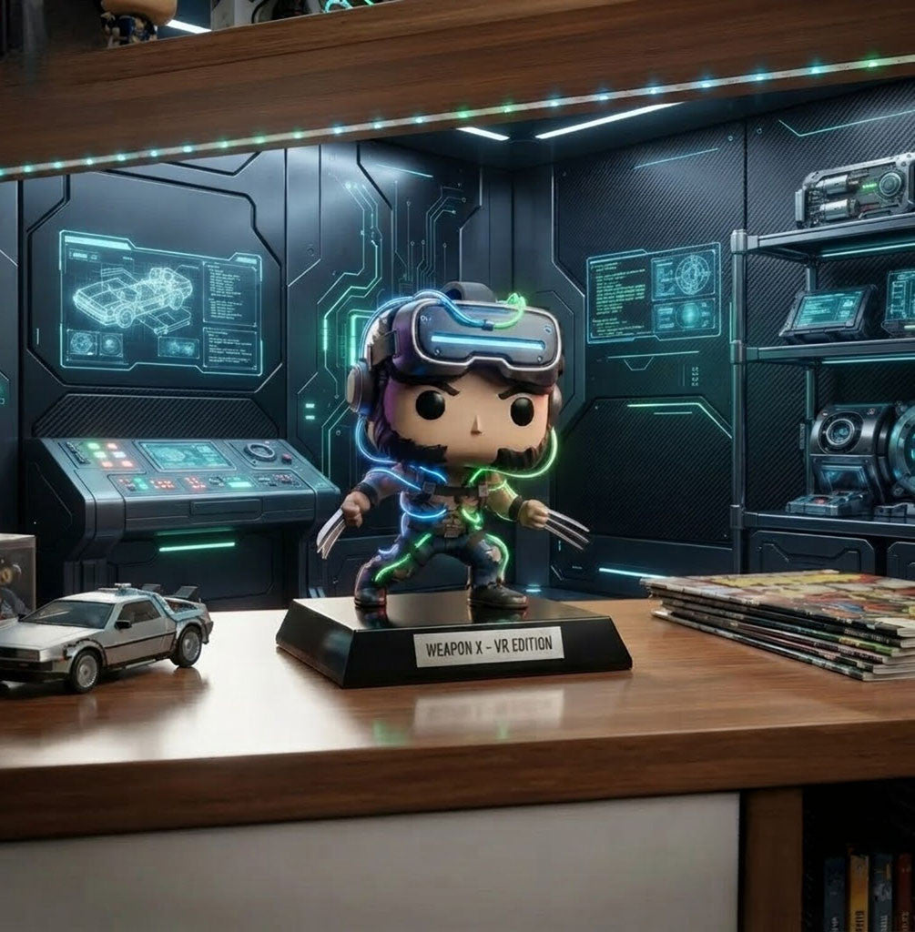 Weapon X Wolverine Sci Fi VR Helmet Funko Pop Wolverine Marvel Merch Gift For Brothers - Merchluma
