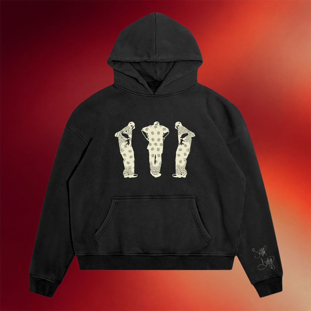 The Snoopermarket Merch 2026 Snoop Paisley Graphic Hoodie Black Gifts For Hip Hop Lovers - Merchluma