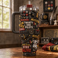 Twenty One Pilots Merch East Is Up Stay Alive Tumbler Gifts For Boyfriend - Merchluma