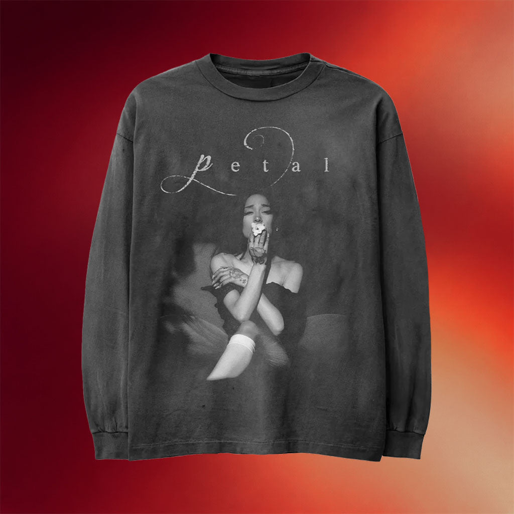 Ariana Grande Merch 2026 Petal Script Long Sleeve Shirt Ariana Grande Petal Merch Fan Gifts - Merchluma