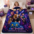 Personalized K-Pop Demon Hunters Bedding Set Movie Lovers Bedroom Decorations - Merchluma