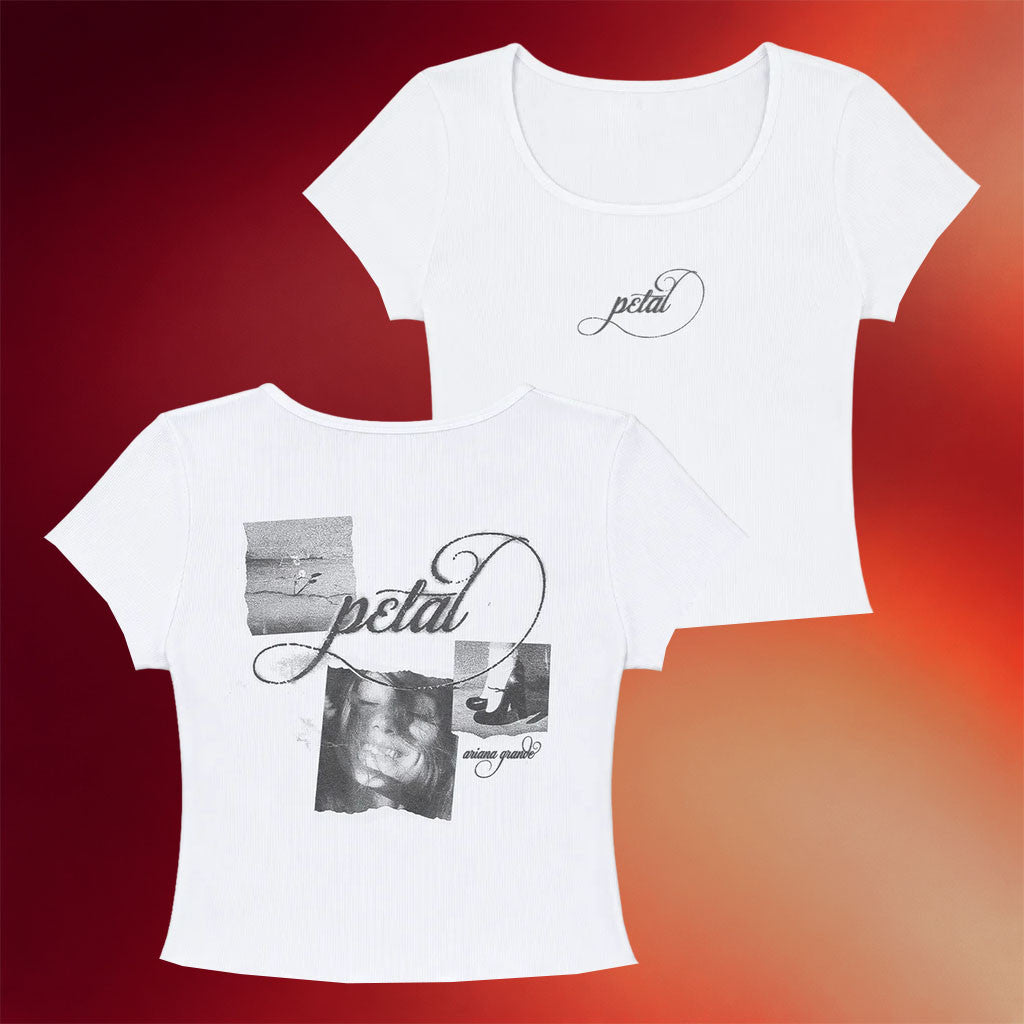 Ariana Grande Merch 2026 Petal Photo Baby Tee Ariana Grande Petal Merch Present For Her - Merchluma