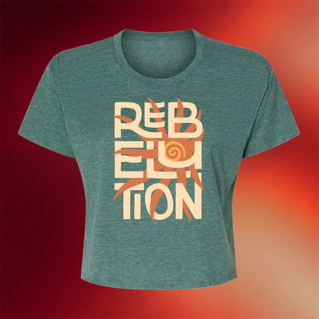 The Rebelution Merch 2026 Wavy Sun Crop Top Birthday Gift Ideas For Her - Merchluma