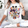 Vintage Halloween Friends Shirt Retro Spooky Mickey Mouse Characters Shirt Cute Halloween Gift - Merchluma