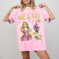 Vintage Princess Rapunzel Me And You T-Shirt Tangled Merch Gift For Cartoon Lovers - Merchluma