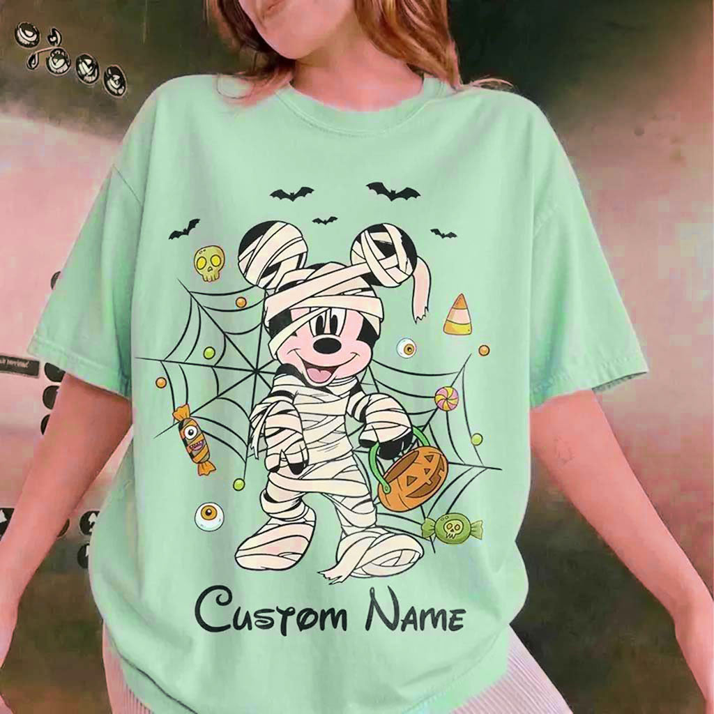 Personalized Vintage Mummy Mickey Mouse Halloween Shirt Best Gift For Daughters - Merchluma