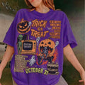 Vintage Halloween Collage Grunge Trick Or Treat T-Shirt October 31 Shirt Halloween Gift Ideas - Merchluma