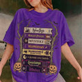 Vintage Halloween VHS Shirt Retro Spooky Season Shirt Funny Horror Books Lover Gifts - Merchluma