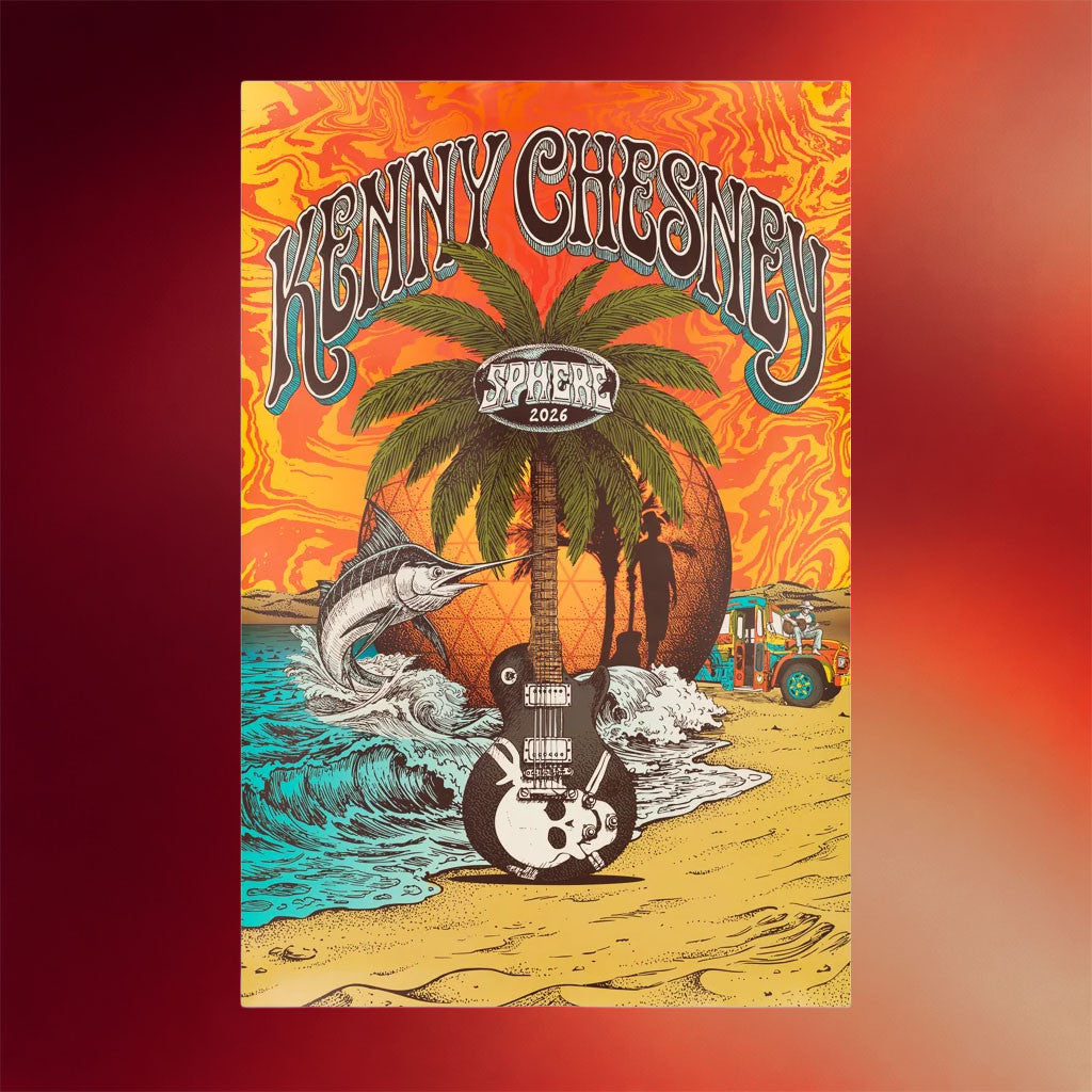 Kenny Chesney Merch 2026 Sphere Poster Kenny Chesney Sphere Merch Home Decor Gift For Fans - Merchluma