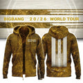 BigBang Merch 2026 BigBang World Tour Zip Hoodie Signature Kpop Gear Gift For VIP - Merchluma
