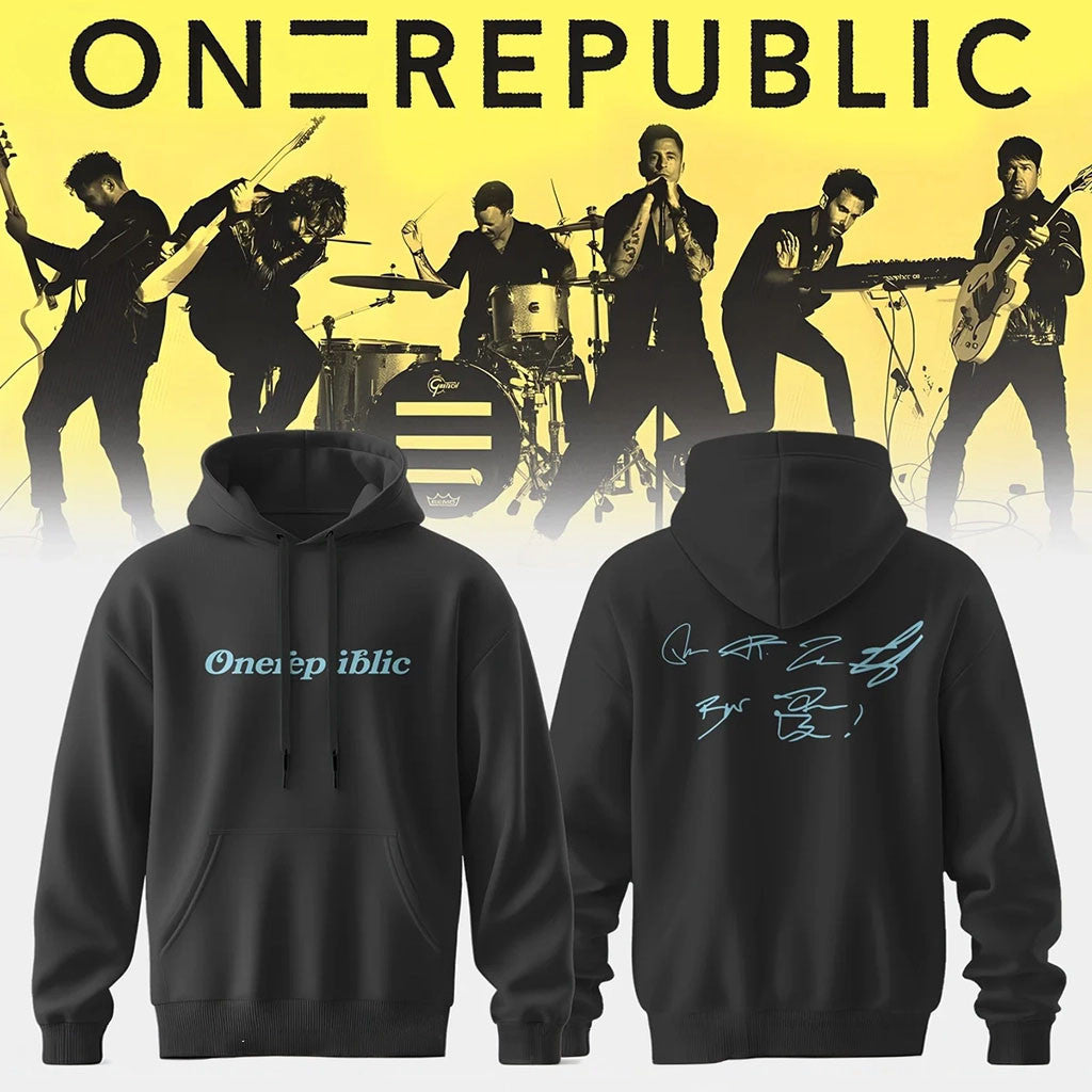 OneRepublic Merch 2026 OneRepublic Band Signature Hoodie Gift Ideas For Band Fans - Merchluma