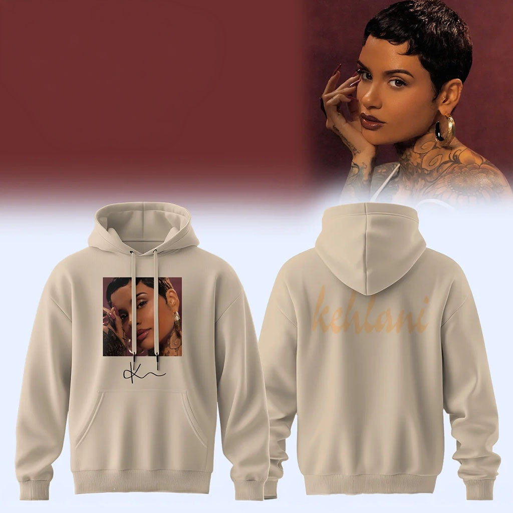 Kehlani World Tour Merch 2026 Portrait Signed Hoodie Cool Gifts For Music Lovers - Merchluma