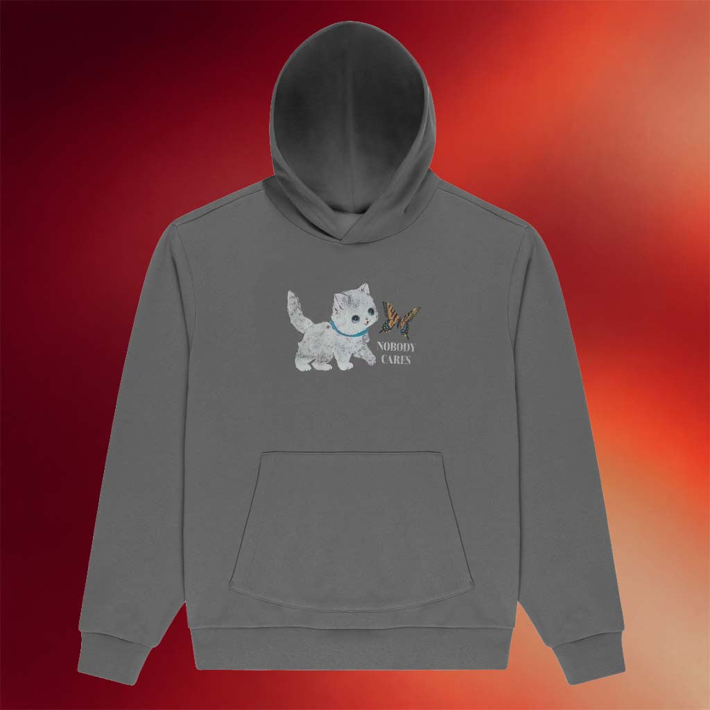 RipNDip Merch 2026 Nobody Cares Hoodie Cute Kitten Hoodie Gift For Cat Lovers - Merchluma