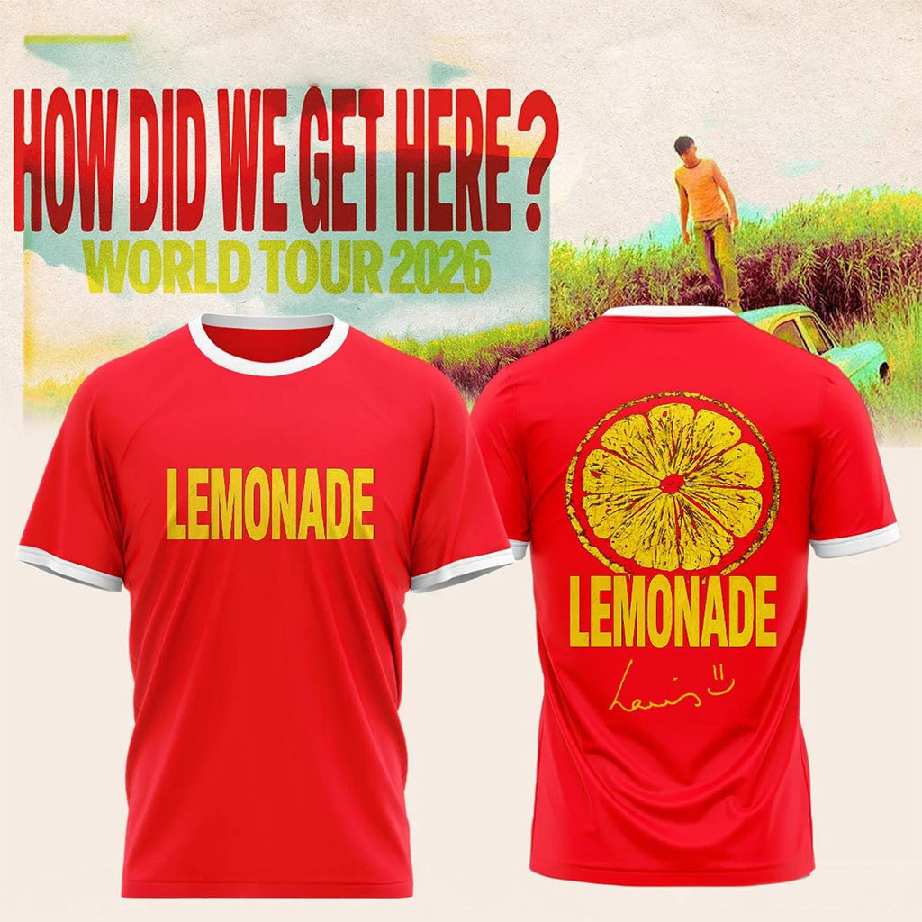 Louis Tomlinson How Did We Get Here Tour 2026 T-Shirt Lemonade Shirt Louis Tomlinson Merch - Merchluma