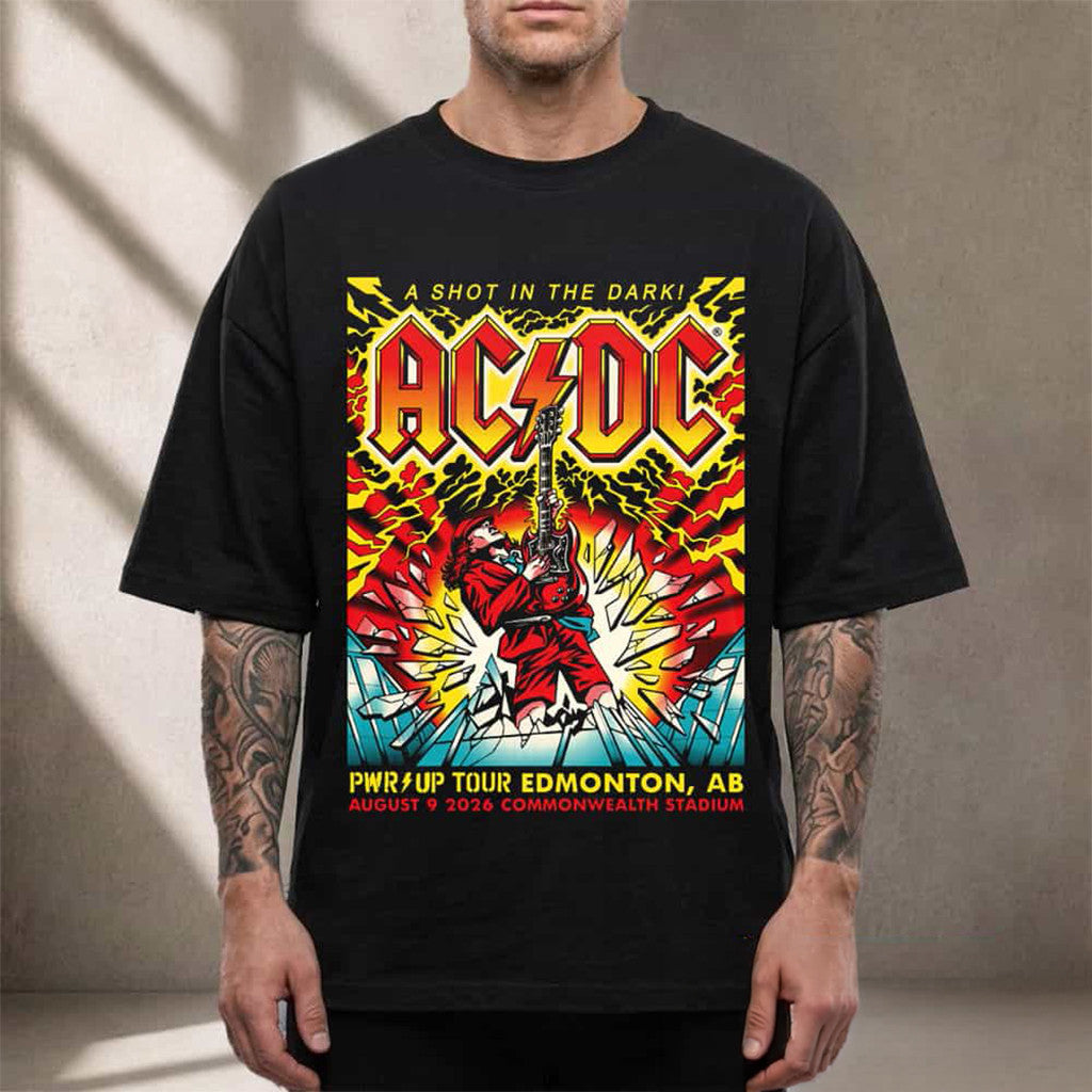 ACDC Power Up Tour 2026 Merch A Shot In The Dark T-Shirt Black ACDC Merchandise Gift For Fans - Merchluma