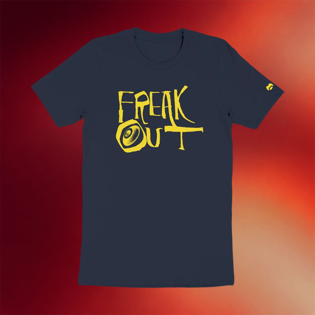 Frank Zappa Merch 2026 Freak Out Navy T-Shirt Frank Zappa Shirt Music Related Gifts For Guys - Merchluma