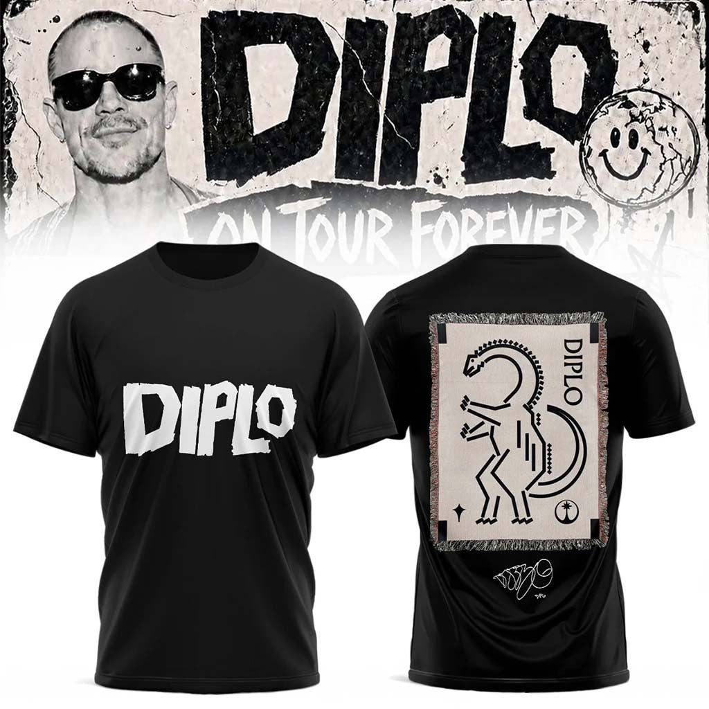 Diplo Merch 2026 On Tour Forever Signed T-Shirt Diplo Shirt Gifts For Music Enthusiasts - Merchluma