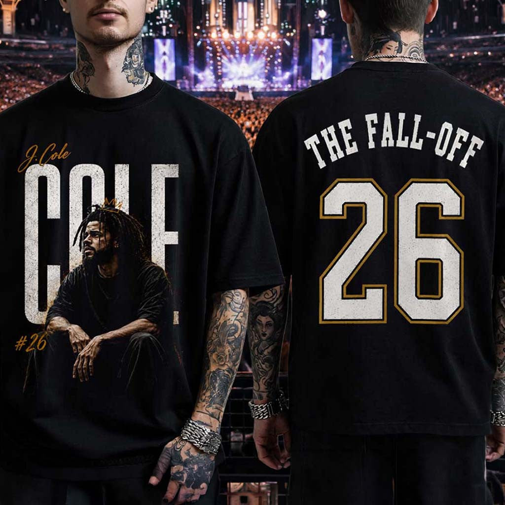 J Cole The Fall Off Music Fan Gift T-Shirt J Cole Merch Gifts For Rapper Fans - Merchluma