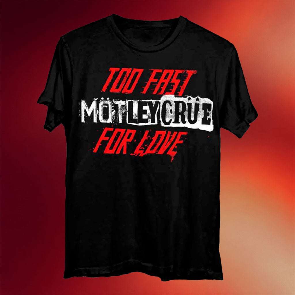 Motley Crue Merch 45th Anniversary Too Fast For Love T-Shirt 2026 Gift For Heavy Metal Band Fan - Merchluma