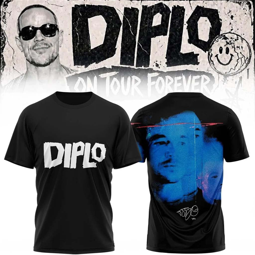 Diplo Merch 2026 On Tour Forever Signed T-Shirt Diplo Shirt Music Lover Gifts For Him - Merchluma