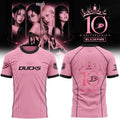 Anaheim Ducks X BLACKPINK 10th Anniversary 2026 T-Shirt Anaheim Ducks Merch Hockey Fan Gifts - Merchluma
