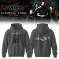 Skillet Merch European Tour 2026 Hoodie Gifts For Music Enthusiasts - Merchluma
