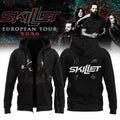 Skillet Merch European Tour 2026 Zip Hoodie Music Lover Gifts For Him - Merchluma