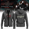 Skillet Merch European Tour 2026 Zip Hoodie Music Lover Gift Ideas For Him - Merchluma