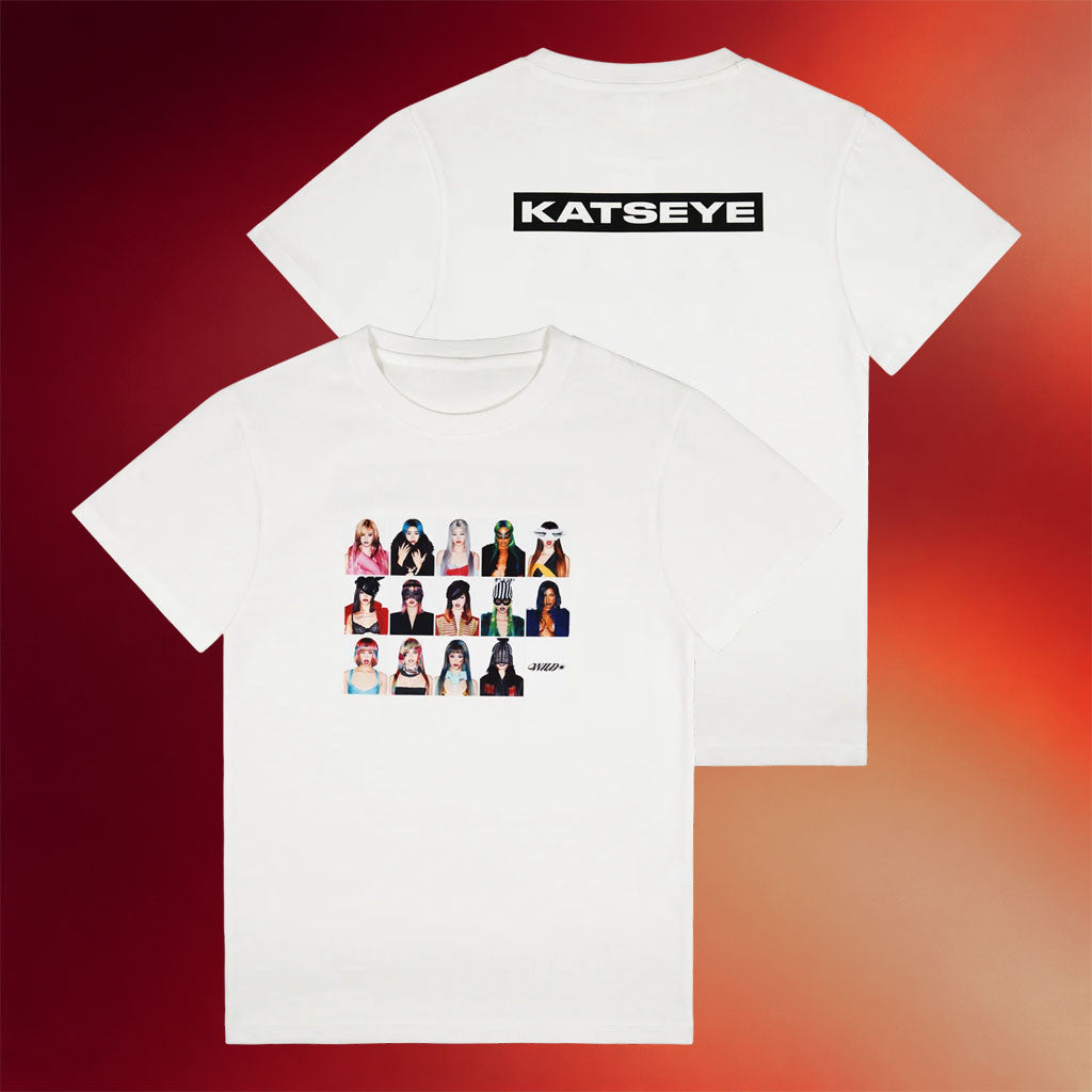 Katseye Merch 2026 WILD Member Disguise White T-Shirt Present For Music Fans - Merchluma