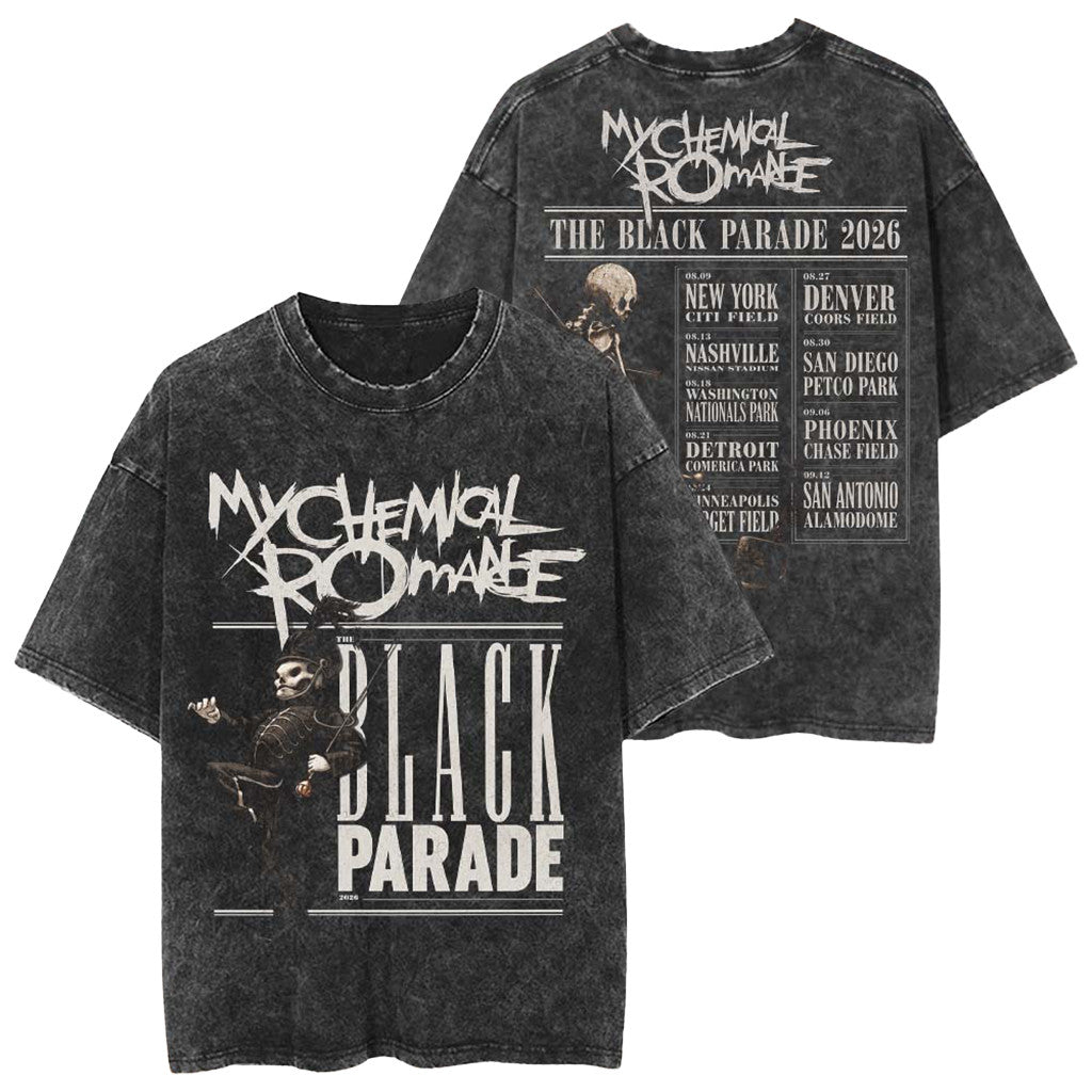 My Chemical Romance The Black Parade 2026 Tour North America Vintage T-Shirt MCR Merch Gifts - Merchluma