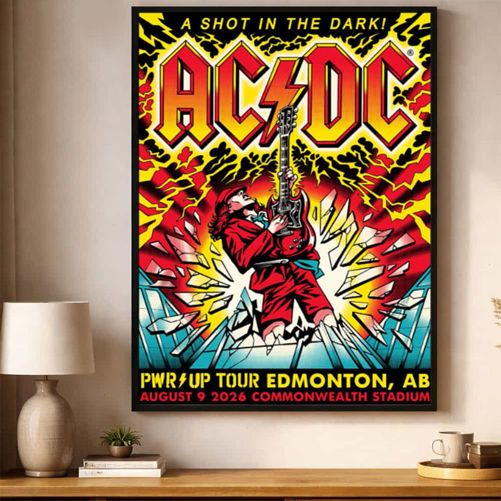 ACDC Power Up Tour 2026 Merch A Shot In The Dark Poster Wall Art Decor Gifts For Band Fans - Merchluma