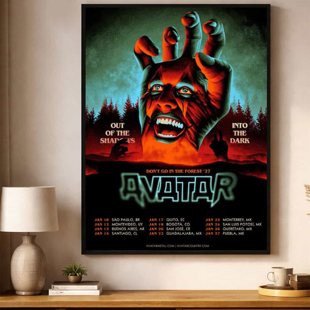 Avatar Band Don't Go In The Forest 27 Mexico Tour Dates 2027 Poster Wall Art Decor Avatar Merch - Merchluma